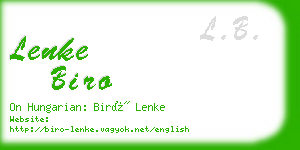 lenke biro business card